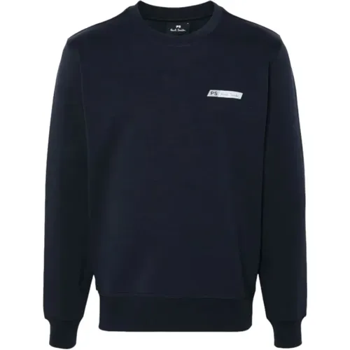 Midnight Crew-neck Sweatshirt , Herren, Größe: L - Paul Smith - Modalova