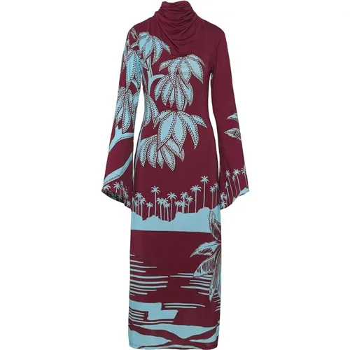 Dense Foliage tunic dress , female, Sizes: XL - Johanna Ortiz - Modalova