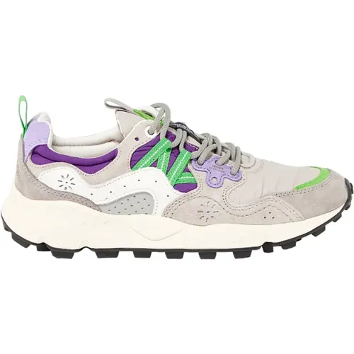 Grey Sneakers for Outdoor Adventures , male, Sizes: 11 UK, 9 UK - Flower Mountain - Modalova