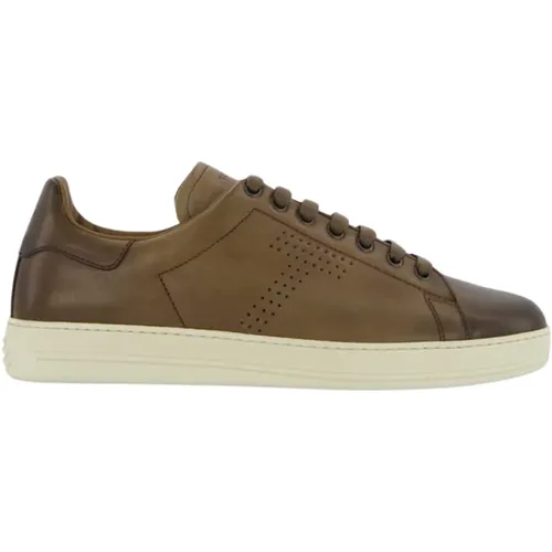 L-Top Suede Sneakers , male, Sizes: 7 UK - Tom Ford - Modalova