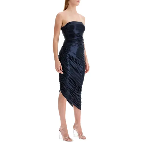 Asymmetrisches Saum Lycra Bandeau-Kleid , Damen, Größe: M - Norma Kamali - Modalova