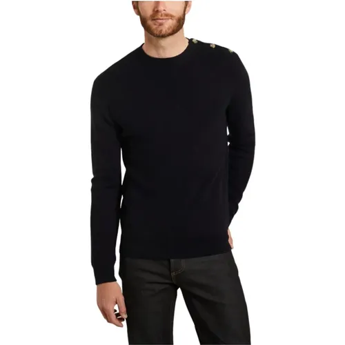 Sailor sweater in extra-fine merino wool made in Italy , male, Sizes: XL, 2XL, S, XS - L'Exception Paris - Modalova