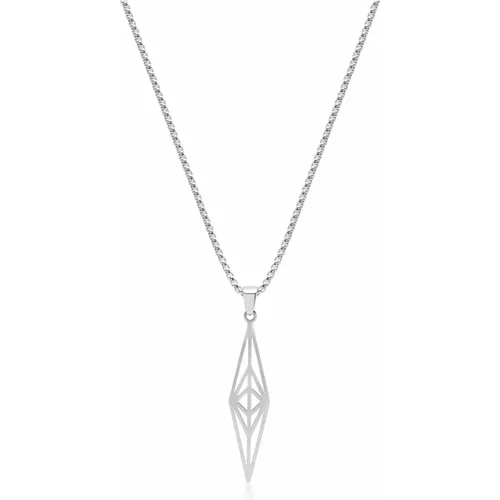 X Oscar Akermo: Silver Elysium Necklace , male, Sizes: L - Nialaya - Modalova