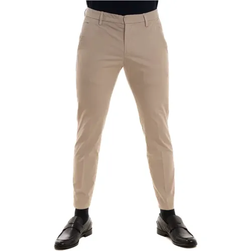 Slim Chino Trousers Lightweight Gabardine Pants , male, Sizes: W32, W34, W30, W33, W36, W31 - Dondup - Modalova