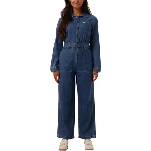 Blaue Workwear Unionall Jumpsuit , Damen, Größe: L - Lee - Modalova