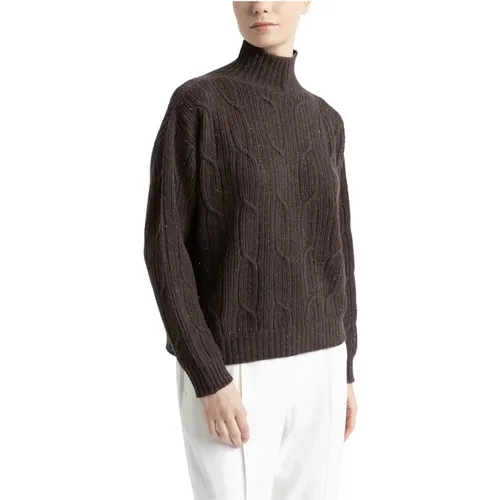 Wolle, Seide, Kaschmirpullover , Damen, Größe: 2XS - PESERICO - Modalova