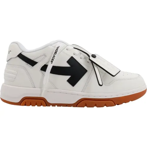Off , Sneakers with Arrow Logo , male, Sizes: 5 UK - Off White - Modalova