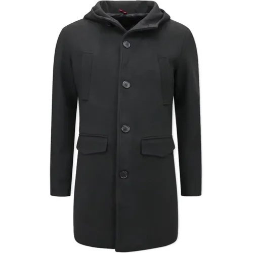 Klassische Winterjacke für Herren mit Kapuze - Qqc-8768 , Herren, Größe: 2XL - Enos - Modalova