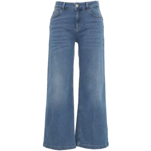 Weite Jeans mit Gürtelschlaufen , Damen, Größe: W29 - Liu Jo - Modalova