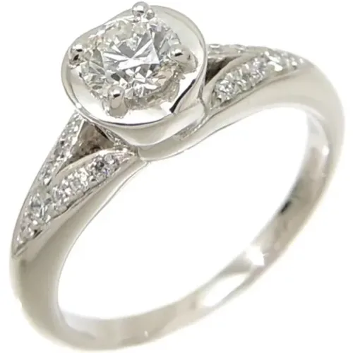 Pre-owned Platinum rings , female, Sizes: ONE SIZE - Bvlgari Vintage - Modalova