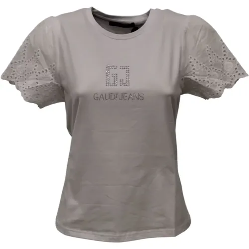 Kurzarm T-Shirt , Damen, Größe: S - Gaudi - Modalova
