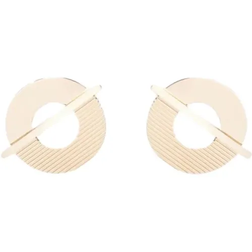 Alpha Earrings in Silver and Gold , female, Sizes: ONE SIZE - Paola Krauze - Modalova