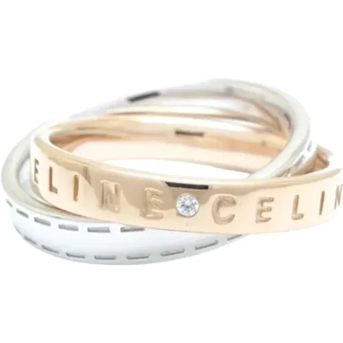 Pre-owned Rose Gold rings , female, Sizes: ONE SIZE - Celine Vintage - Modalova