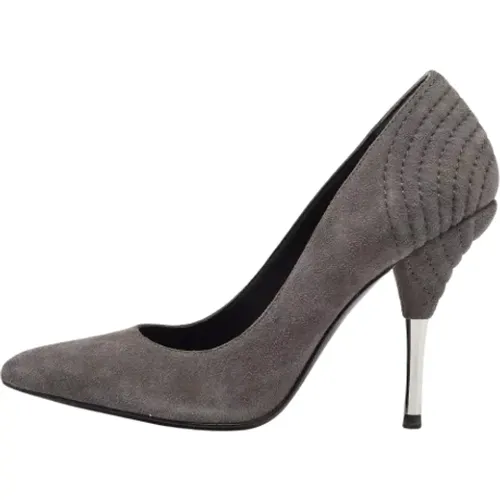Pre-owned Suede heels , female, Sizes: 2 UK - Balmain Pre-owned - Modalova