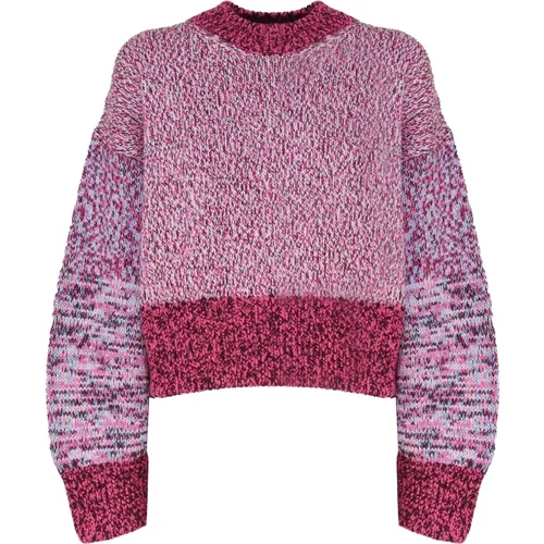 Runway Multicolor Crewneck Sweater Wool , female, Sizes: S - Loewe - Modalova