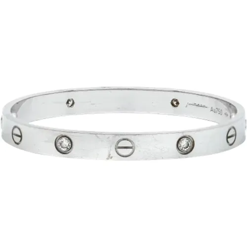 Pre-owned White Gold bracelets , female, Sizes: ONE SIZE - Cartier Vintage - Modalova