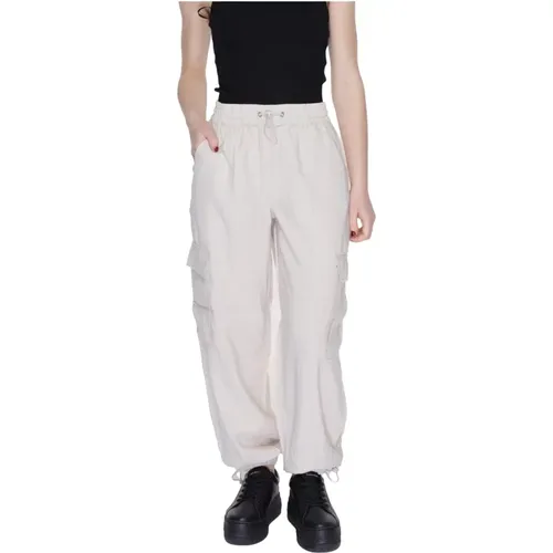Laced Trousers with Multiple Pockets , female, Sizes: M, L, XS, S - Only - Modalova