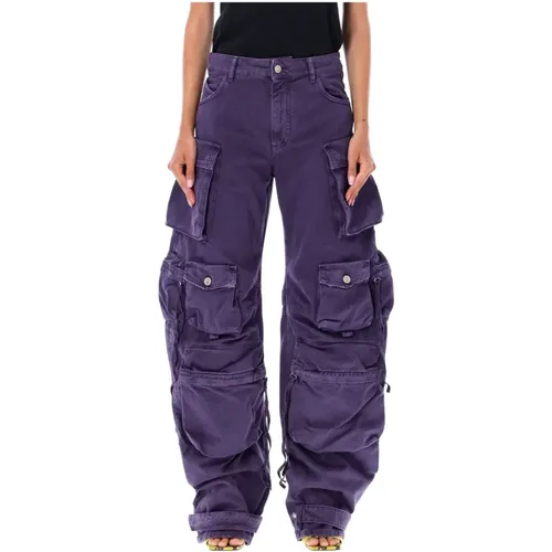 Cotton Denim Fern Pants , female, Sizes: W25 - The Attico - Modalova
