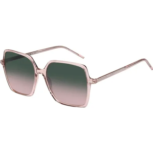 Rosa/Rosa Grau Getönte Sonnenbrille , Damen, Größe: 57 MM - Hugo Boss - Modalova