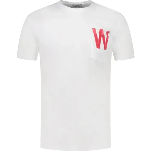 T-shirts and Polos with Pocket , male, Sizes: L, M, S - Woolrich - Modalova