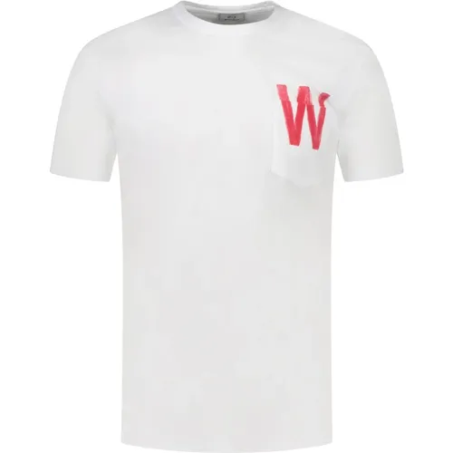 T-shirts and Polos with Pocket , male, Sizes: M, S - Woolrich - Modalova