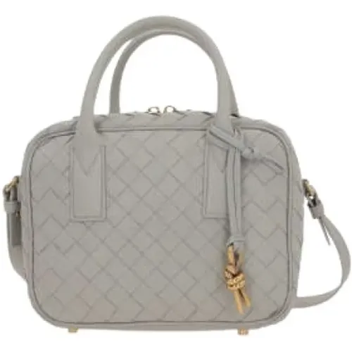 Nappa Leather Handbag with Intrecciato Motif and Metal Hardware , female, Sizes: ONE SIZE - Bottega Veneta - Modalova