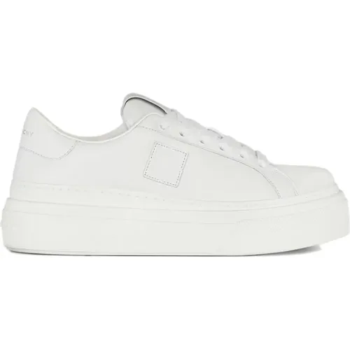 Weiße Ledersneakers mit 4G Patch , Damen, Größe: 35 EU - Givenchy - Modalova