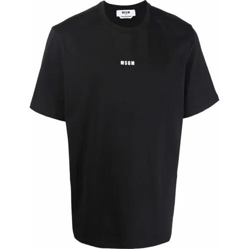 Schwarze T-Shirts und Polos , Herren, Größe: XL - Msgm - Modalova