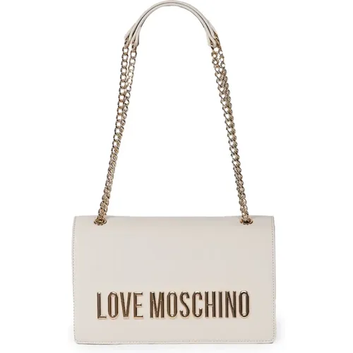 Ivory Baguette Shoulder Bag , female, Sizes: ONE SIZE - Love Moschino - Modalova