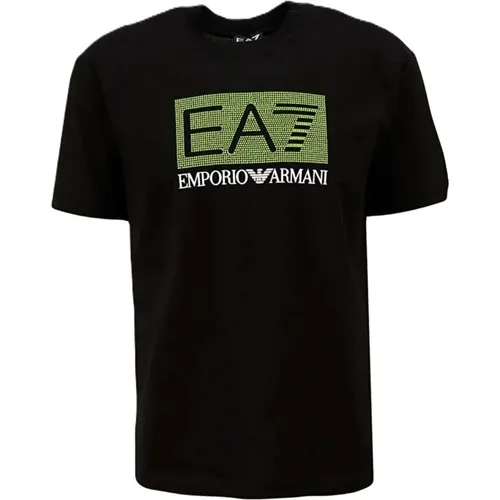 Logo T-Shirt - Schwarz - Emporio Armani EA7 - Modalova