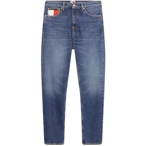 Blaue Jeans mit Grunge-Stil , Herren, Größe: W28 - Tommy Hilfiger - Modalova