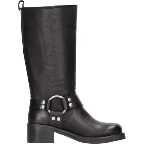 Stiefel Schwarz , Damen, Größe: 37 1/2 EU - Steve Madden - Modalova