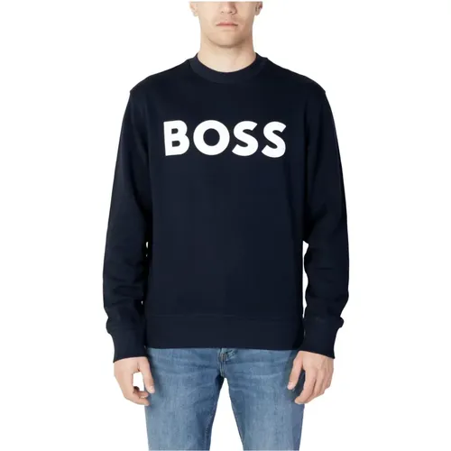 Plain Long Sleeve Sweatshirt , male, Sizes: XL, M, L, S - Hugo Boss - Modalova