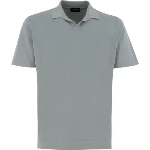 Versatile Cotton Polo Shirt , male, Sizes: XL, 2XL, 3XL - Drumohr - Modalova