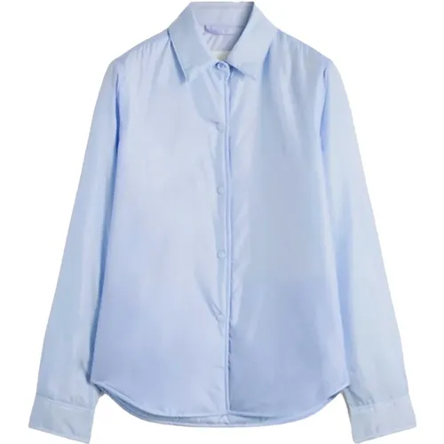 Slim-Fit Toggle Jacket Shirt Glue , female, Sizes: M, XL, L - Aspesi - Modalova