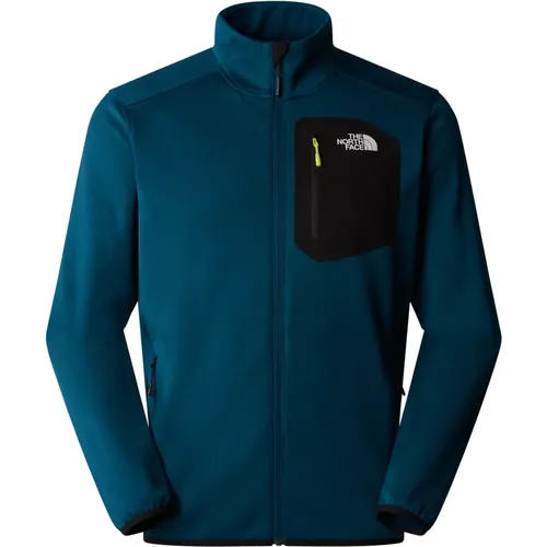 Midnight Petrol Crest FZ Jacke , Herren, Größe: L - The North Face - Modalova