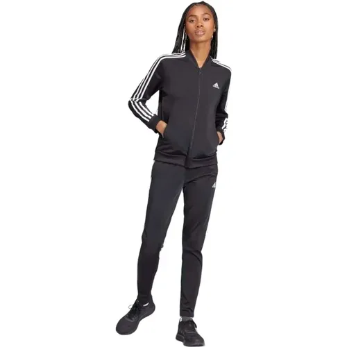 Streifen Komplettes Trainingsanzug , Damen, Größe: XS - Adidas - Modalova