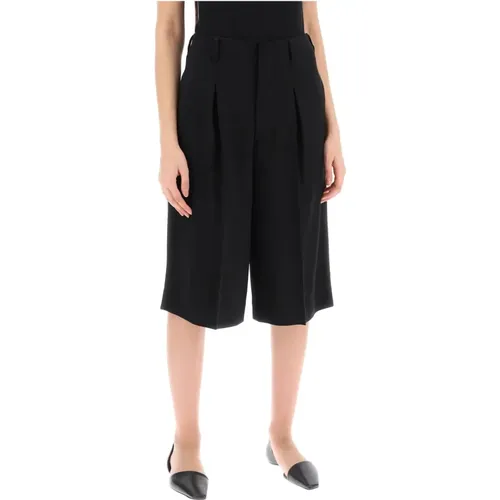 Woll Bermuda Shorts mit ausgestelltem Schnitt , Damen, Größe: XS - Ami Paris - Modalova