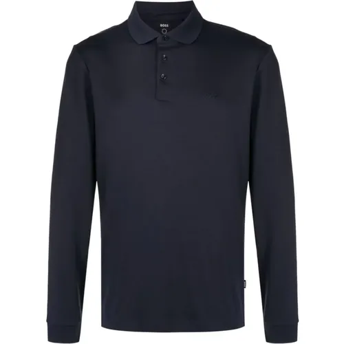 Cotton Polo Shirt with Embroidered Logo , male, Sizes: M - Hugo Boss - Modalova