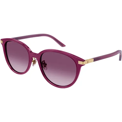 Burgundy/ Sunglasses Gg1452Sk , female, Sizes: 55 MM - Gucci - Modalova
