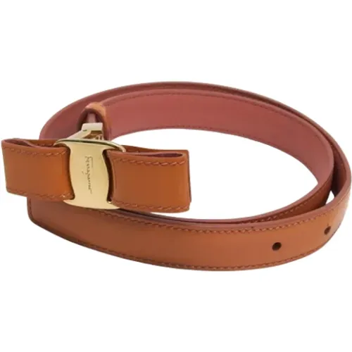 Pre-owned Leather belts , female, Sizes: ONE SIZE - Salvatore Ferragamo Pre-owned - Modalova