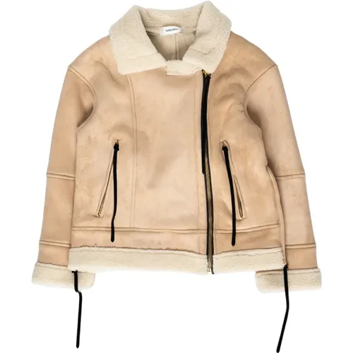 Eco-Montone Aviator Jacket , Damen, Größe: 2XS - Nineminutes - Modalova