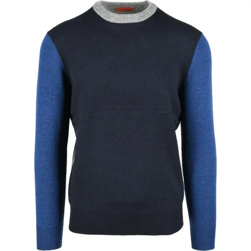 Navy Sweater for Men , male, Sizes: 4XL, L, XL, 2XL - Ballantyne - Modalova