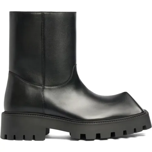 Rhino Leather Boots , male, Sizes: 10 UK, 9 UK - Balenciaga - Modalova