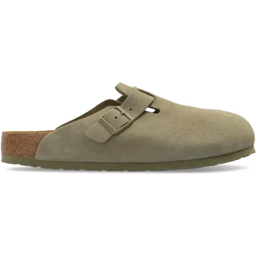 Suede Slippers Boston BS , Herren, Größe: 45 EU - Birkenstock - Modalova