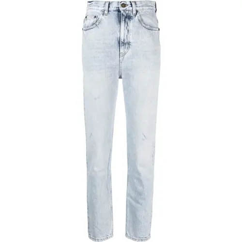 High Waist Cotton Jeans , female, Sizes: W24 - Saint Laurent - Modalova