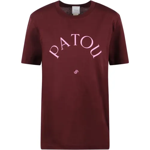 Logo-print Round Neck T-shirt , female, Sizes: M - Patou - Modalova