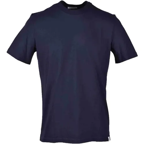Blaues T-Shirt für Männer , Herren, Größe: M - Paolo Pecora - Modalova