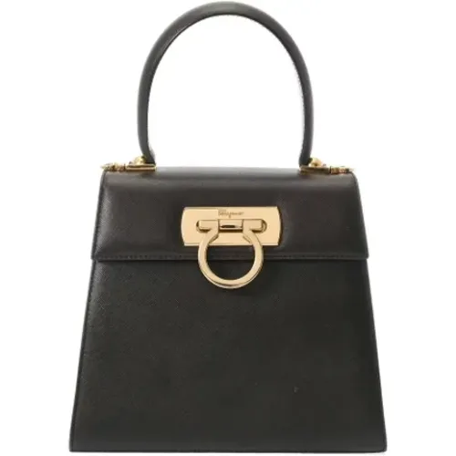 Pre-owned Leather shoulder-bags , female, Sizes: ONE SIZE - Salvatore Ferragamo Pre-owned - Modalova