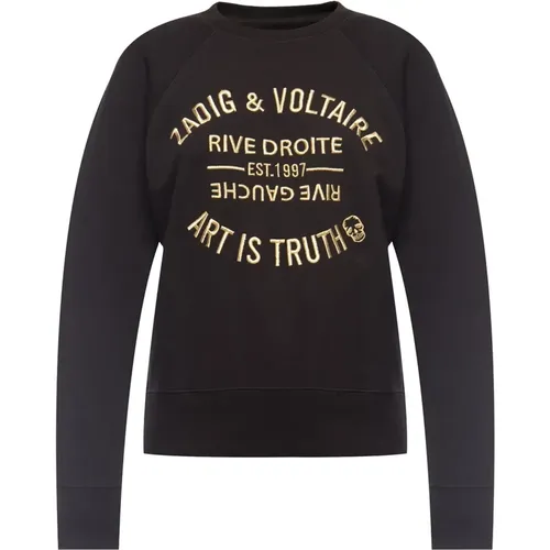 Logo-Sweatshirt , Damen, Größe: M - Zadig & Voltaire - Modalova